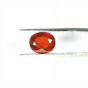 3.05Cts Ultra Power Natural Red Garnet Axinite Oval Cut Brazilian Gemstone