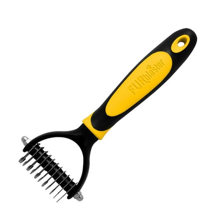 Dematting Tool for Dogs & Cats - Best Dog Grooming Comb for Undercoat Removal – Professional Rake Brush for Small, Medium and Large (Best Time To Breed A Dog In Heat)