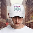 thumbnail image 5 of Glitter Baseball Hat Best mom ever Embroidery Dad Caps for Men Cool Adjustable for BoatingwhiteOne Size, 5 of 6