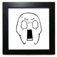 thumbnail image 1 of Boca Grande shock negro patron de Mesa de pared con marco cuadrado negro, 1 of 4