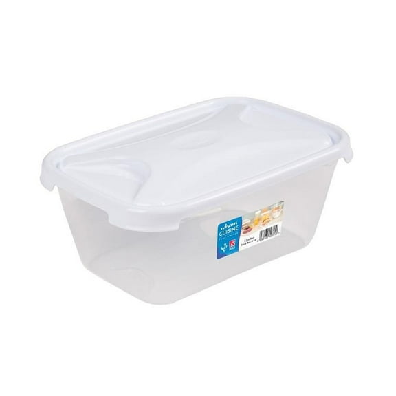 Wham Cuisine Rectangular Food Storage Box White Lid 1.2L