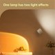 thumbnail image 4 of Lámpara de Pared de Luz Cálida de Doble Cabezal Sin Clavos, Lámpara de Noche para Dormitorio, Pasillo, Luz de Noche de Avanzado, Color Negro, 4 of 5