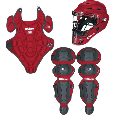 Fastpitch Catchers Gear - Wilson EZ Gear Catchers Equipment Kit, Large/Extra-Large