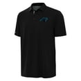 thumbnail image 2 of Men's Antigua Black/Gray Carolina Panthers Era Polo, 2 of 3