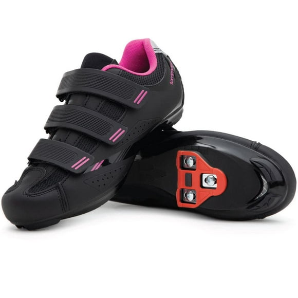 Tommaso Pista 100 Indoor cycling Shoes for Women: Peloton Bike compatbile with Pre-Installed Look Delta cleats - Perfect for Spin Bike Road Bike Use - Peleton Shoes Indoor Bike Shoe - Pink Delta 36