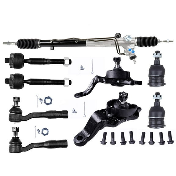 SCITOO Power Steering Rack and Pinion Complete Assembly Outer Tie Rods fit for Toyota Sequoia 2003-2007,For Toyota Tundra 2003-2006 ES80381 ES80382 AEF-8218
