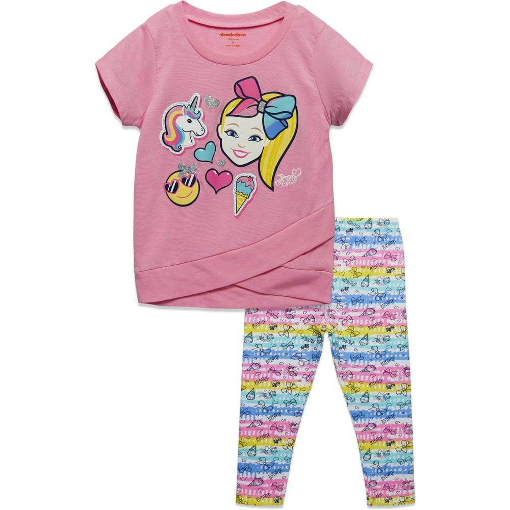 JoJo Siwa - JoJo Siwa Little Girls Short Sleeve Fashion Top and