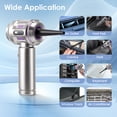 thumbnail image 3 of ALILYY Car Vacuum Cleaner,22000PA Cordless Car Vacuum 4 in 1 Handheld Vacuum for Car with Compressed Air Duster & Air Blower & Pump Hand Held Vacuum for Car,Home,Office,Camping,Silver, 3 of 9