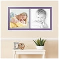 thumbnail image 2 of ArtToFrames Collage Photo Picture Frame with 2 - 20x20 Openings, Framed in White with Grape and Black Mats (CDM-3966-40), 2 of 8