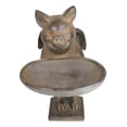 thumbnail image 3 of Rustic Country Angel Wings Pig Holding Trough Bird Feeder Or Bath Sculpture, 3 of 9
