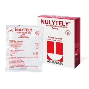 Nulytely polvo para solución oral sabor cereza 4 pzas