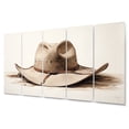thumbnail image 2 of Designart "Cowboy Hat Simplicity Style VI" Cowboys Art Living Room Set, 2 of 5