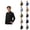 Black, variant on Boys Girls Dress Shirt Spring Fall Cotton Linen Long Sleeve Button Down Lapel Collared Shirts