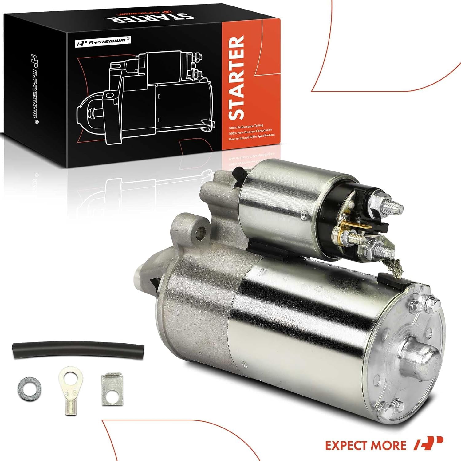 A-Premium Starter Motor Compatible with Ford, Lincoln & Mercury - F-250 F-150 97-98, Mustang 96-04, Expedition 97-98, E-150, Navigator, Town Car, Cougar, Marauder - 4.6L 5.4L 6.8L - 12V 1.4KW 12T CW