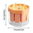 thumbnail image 5 of Taicans sicles Molds,8 Cavities Ice Mold,Reusable Easy Release Ice Cream Mold for kids Adults,Homemade sicle Molds,DIY sicle Maker,BPA Free,Orange, 5 of 6