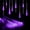 Purple, variant on Waterproof Solar Garden Lights, Solar Meteor String Lights with 288 LEDs Falling Raindrop Effect, 50cm 8 Tubes Blue Outdoor Lights for Garden, Holiday, Party, Wedding & Christmas