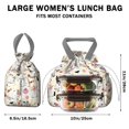 thumbnail image 5 of Halloween Cute Ghosts with Boo Drawstring Lunch Bag Women - Drawstring Lunch Bag Insulated for Work Office - Stain-Resistant Large Lunchbags for Women with Multi-Pockets, 5 of 6