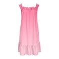thumbnail image 4 of Gunia Little Girl Nightgown Princess Pajama Dress Summer Floral Printed Tiered Ruffle Spaghetti Strap Soft Cute Casual A Line Boho Dress For Party Birthday Night Gowns Pjs Loungewear 7-8 Years, 4 of 4