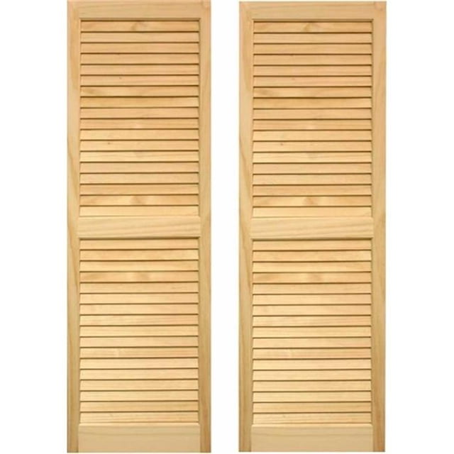Pinecroft SHL51 Volets à Persiennes d'Extérieur 15 x 51 Po