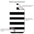 thumbnail image 4 of DistinctInk Custom SKIN / DECAL compatible with OtterBox Defender for iPhone 11 Pro MAX (6.5" Screen) - Black & White Bold Horizontal Stripes, 4 of 5