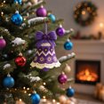 thumbnail image 4 of CY5O5ee DIY Crochet Bell Ornaments for Christmas Tree Hanging Hand Knitted Holiday Decor Gift Beginner Craft Decor for Friends Hanging Ornaments, 4 of 8