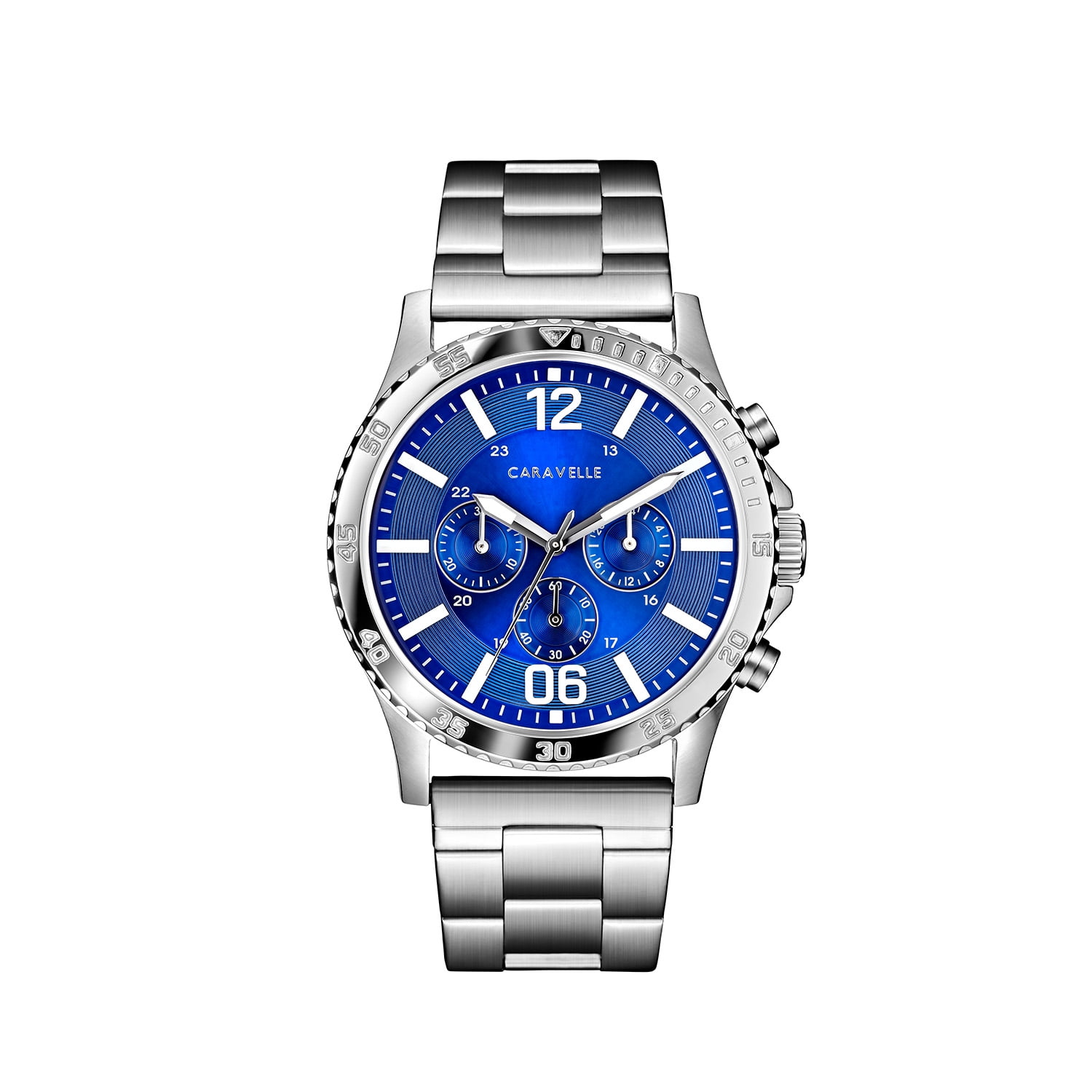 Caravelle Designed By Bulova Men's Chronograph Stainless Steel Bracelet
