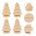 thumbnail image 4 of 10 Uds. Árbol de madera sin terminar Grafiti de manualidades juguetes de marionetas juguetes de árbol de Navidad de madera, 4 of 8