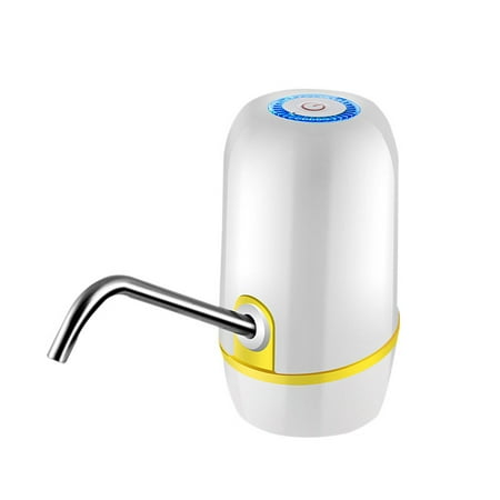 

Automatic Water Dispenser Electric Water Pump Button Control USB Charge Portable Bottle Water Pump Auto Switch Drinking Dispenser Yellow