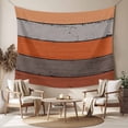 thumbnail image 2 of Orange Wooden Large Tapestry for Bedroom Wall Hanging Tapestry,Grey Stripe Gradient Country Rustic Grain Ceiling Backdrop Tapestries Poster Blanket Wall Decor for Teens Room Living Room 86" x 104", 2 of 8