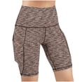 thumbnail image 4 of LEKWK Short Leggings for Women High Waist Side Pockets Tummy Control Gym Leggings Stretchy Yoga Workout Leggings Compression Running Athletic Gear, 4 of 7