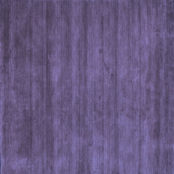 Ahgly Company Indoor Square Abstract Blue Contemporary Area Rugs, 6' Square
