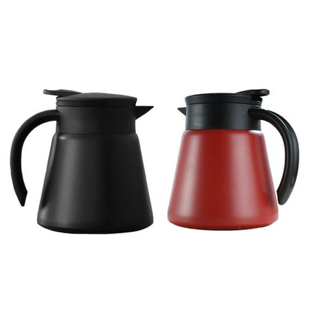 

MATHOWAL 680ml Insulated Water Bottle Pressing Type Stainless Steel Thermal Insulation Kettle Coffee Pot Vacuum Flask Kettles Jug Home