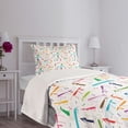 thumbnail image 5 of Ambesonne Dog Lover Quilted Bedspread Set 2 Pcs, Cartoon Dachshund, Twin Size, Multicolor, 5 of 6