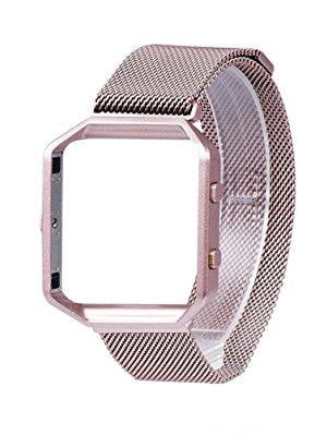 fitbit blaze pink and gold band