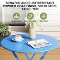 thumbnail image 4 of Emorefun Foldable Patio Set, 3 Piece Small Bistro Set with Round Table for Outdoor & Indoor, Blue, 4 of 7