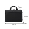 thumbnail image 3 of Blasgw Portable Laptop Bag 14.1 Inch Tote Bag Gift Laptop Sleeve Laptop Carrying Bag Carrying Bag Handbag Black Black, 3 of 8