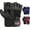 Black, variant on MRX Weight Lifting Gloves Leather Workout Glove with Long Wrist Strap Black X-Small