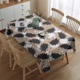 thumbnail image 2 of Black Cute Hedgehog Pattern Rectangle Tablecloth 60"x84",Waterproof Polyester Rectangle Table Cloth, Wipeable Spillproof Polyester Tablecloth for Dining, Camping, Indoor and Outdoor, 2 of 5