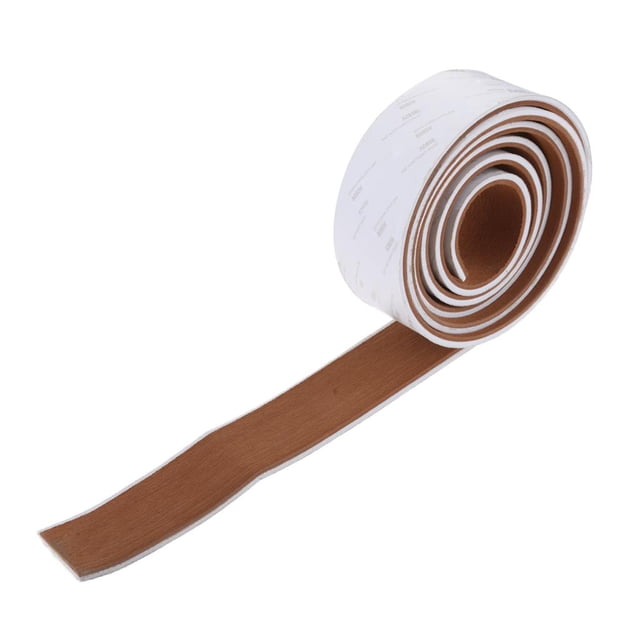faux teak sheet marine yate barco cinta light stripe Rayas blancas marrones claras Yotijar Lámina para pisos de barcos