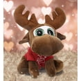 thumbnail image 4 of DolliBu I LOVE YOU Big Eye Moose Plush- Cute Stuffed Animal with Red Shirt For Valentine, Anniversary, Romantic Date, Boyfriend, or Girlfriend Gift - 6.5 Inches, 4 of 6