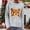 ZA Light Gray, variant on Sweaters for Women Trendy Lobster Print Crew Neck Long Sleeve Loose Knit Pullover Fun Unique Fall Winter Casual Comfortable Top Black L