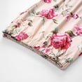 thumbnail image 4 of Weebloom Pajama Sets For Women Plus Size Capri Pajamas For Set Floral Print Pajamas Short Sleeve Tops Capri Pants Sleepwear Nightwear Pjs Loungewear Beige 3Xl, 4 of 8