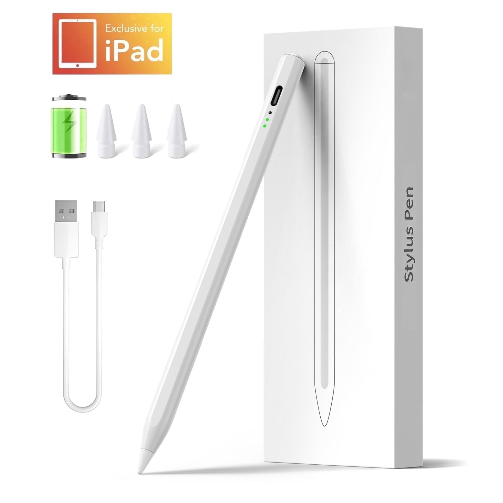 Apple Pencil Pro 2nd Gen, White, Refurbished, For iPads, Drawing