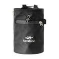 thumbnail image 1 of Bolsa de magnesio para escalada en roca con bolsillo con cremallera y cierre de cordón. Cinturón para la cintura. Negro, 1 of 8