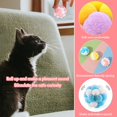 thumbnail image 3 of uds juguete interactivo para gatos con campana bolas de gato de felpa interactivas bolas de gato resistentes a la masticación para interacción y entrenamiento Kuyhfg Bienvenido a Kuyhfg, 3 of 5