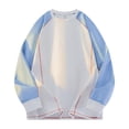 thumbnail image 2 of Yusimy Men's Casual Solid Color Long Sleeve Shirt Round Neck Fashion Urban Streetwear Modern Relaxed Fit Basic Tops, 2 of 5