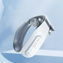 Massager | Electric Heated & Shoulder Relaxer | Ergonomic U-Shaped Physiotherapy Device | 4 Massage Heads | USB Charge | | Portable | White | 15x15x6cm