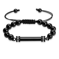 Adjustable Beaded Bracelet Memorial Cremation Jewelry for Ashes Holder Funeral Urn Bracelet for Ashes