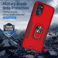 thumbnail image 4 of Funda para teléfono M MAIKEZI para Motorola Moto G 5G (2022), color rojo, resistente, 4 of 9