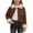 C364 Brown, variant on Curuila Children Girls Coat Fleece Long Sleeve Solid Color Lapel Jacket For Girls Winter Warm Comfortable Outerwear Size 2-3 Years